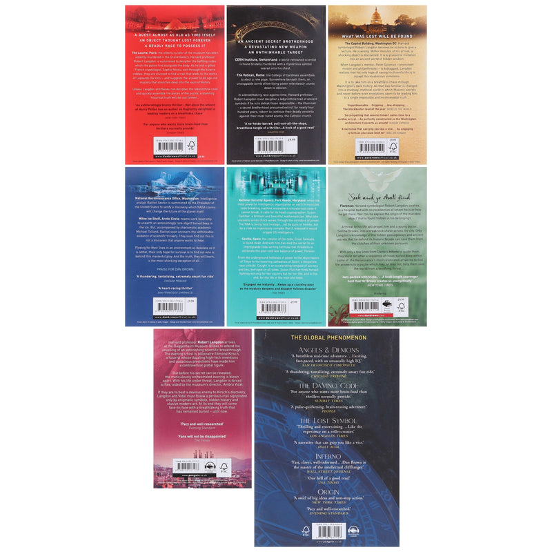 Robert Langdon Series by Dan Brown 8 Books Collection Set - Fiction - Paperback/Hardback Fiction Penguin Random House