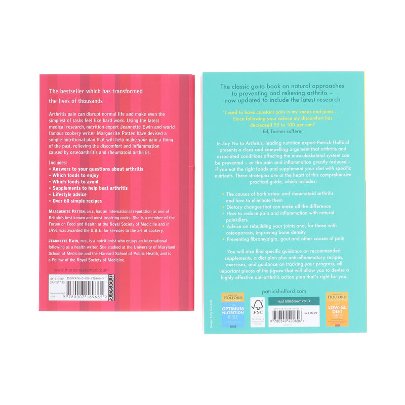 Say No To Arthritis & Eat to Beat Arthritis 2 Books Collection Set - Non Fiction - Paperback Non-Fiction HarperCollins Publishers