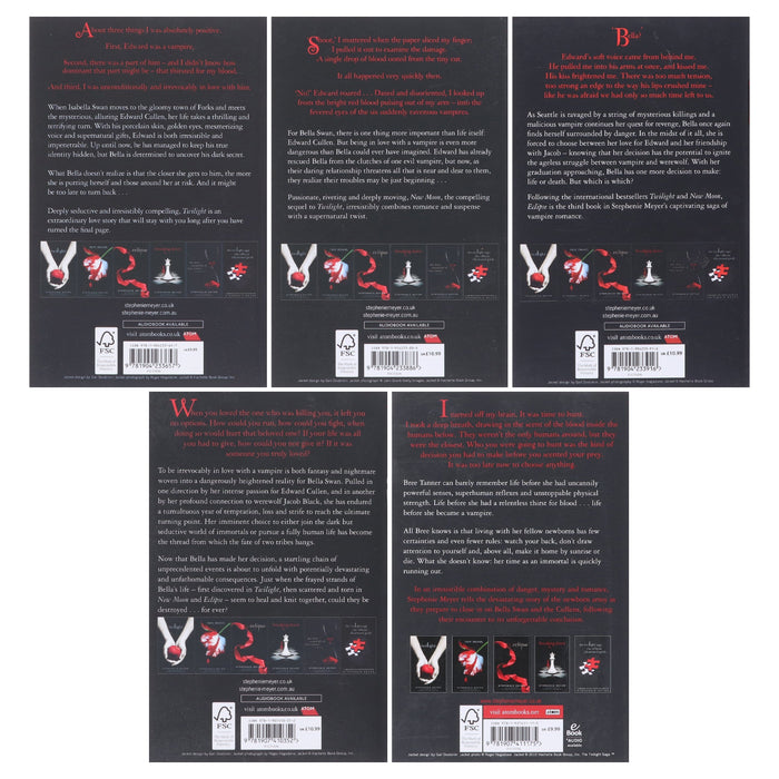 The Twilight Saga 5 Books Collection by Stephenie Meyer - Age 15+ - Paperback Young Adult Hachette