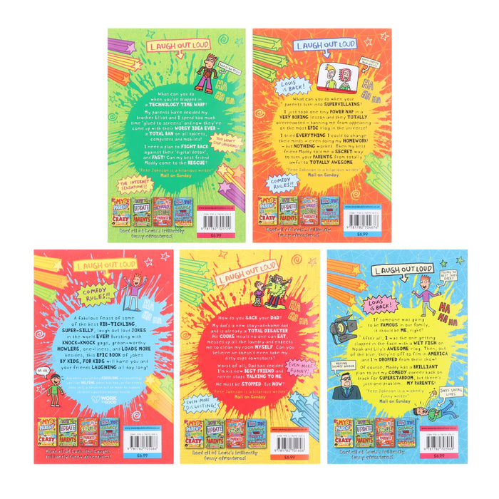 Louis the Laugh Series by Pete Johnson: 5 Books Collection Set - Age 7-12 - Paperback 7-9 Award Publications Ltd