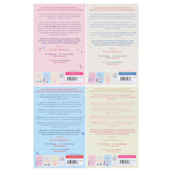 Chocolate Lovers' Club by Carole Matthews 4 Books Collection Set - Fiction - Paperback Fiction Little, Brown Book Group