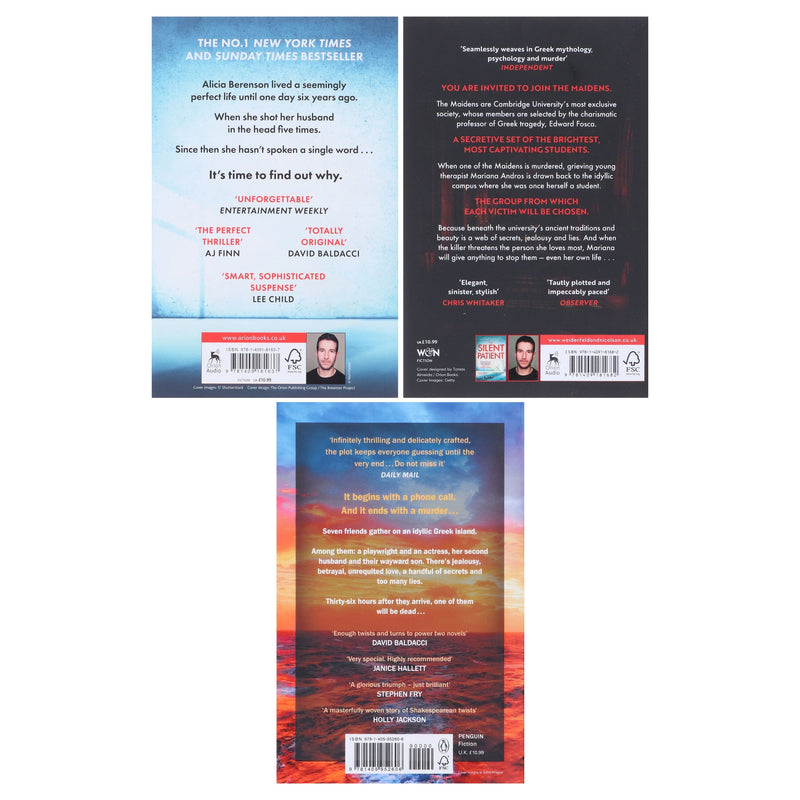 Alex Michaelides Thriller 3 Books Collection Set - Fiction - Paperback Fiction Various