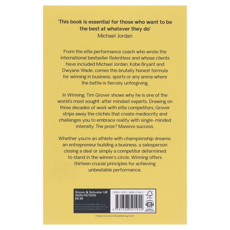 Winning: The Unforgiving Race To Greatness By TIM S. Grover - Non Fiction - Paperback Non-Fiction Simon & Schuster