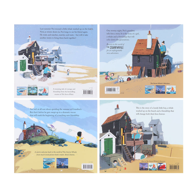 Storm Whale Series By Benji Davies 4 Books Collection Set - Ages 2-5 - Paperback 0-5 Simon & Schuster Children's UK