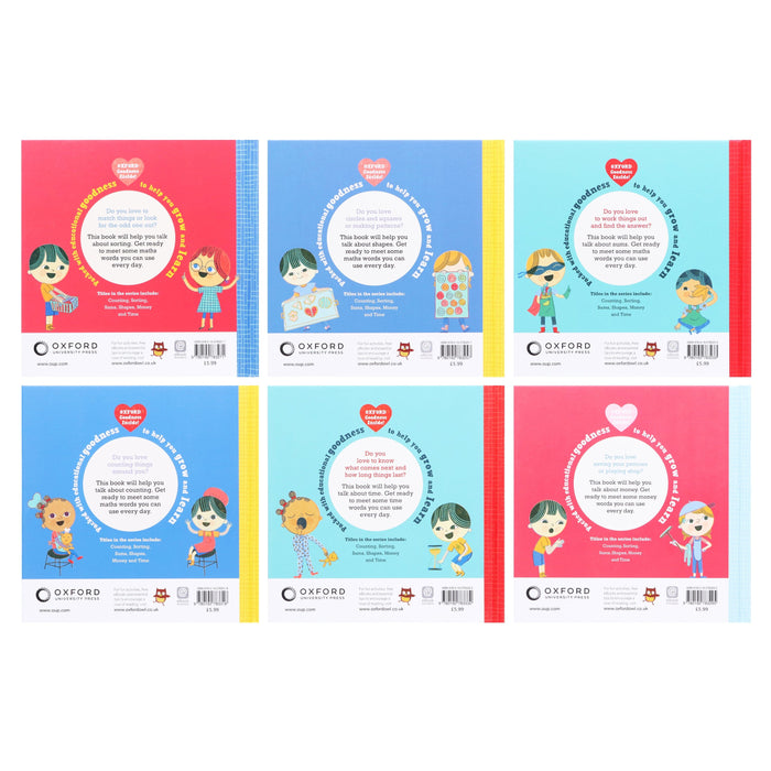 Maths Words for Little People Series By Helen Mortimer 6 Books Collection Set - Ages 3+ - Hardback 0-5 Oxford University Press