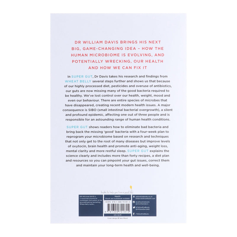 Super Gut: A Four-Week Plan to Reprogram Your Microbiome, Restore Health and Lose Weight by Dr William Davis - Non Fiction - Paperback Non-Fiction Hachette