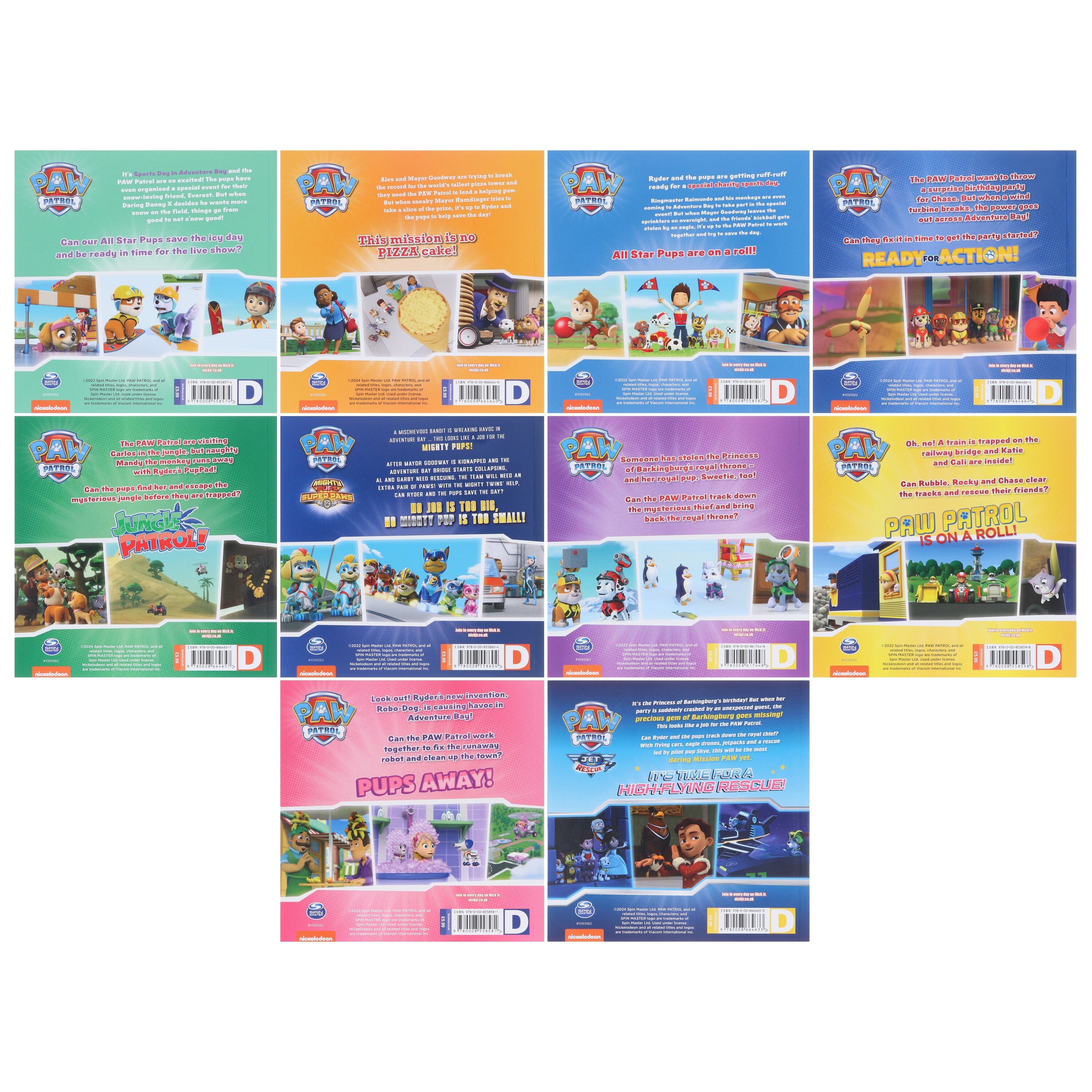 Paw Patrol Favourite Stories By Nickelodeon: 10 Picture Books Collecti —  Books2Door