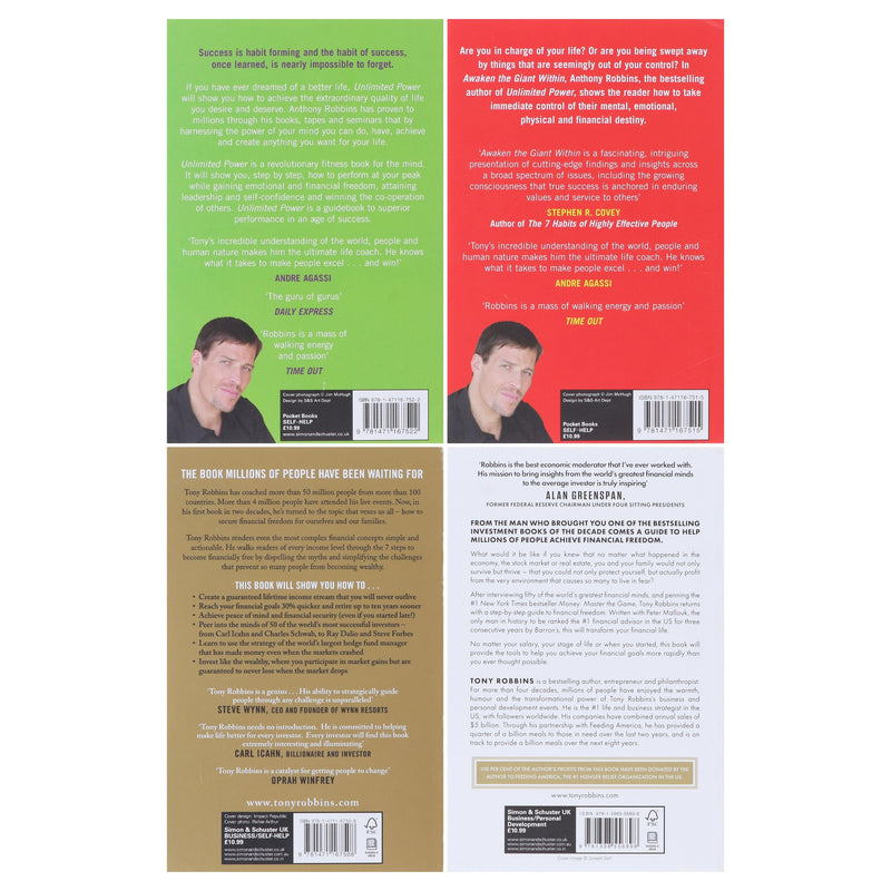 Anthony & Tony Robbins Success Mastery Collection 4 Books Set - Non Fiction - Paperback Non-Fiction Simon & Schuster