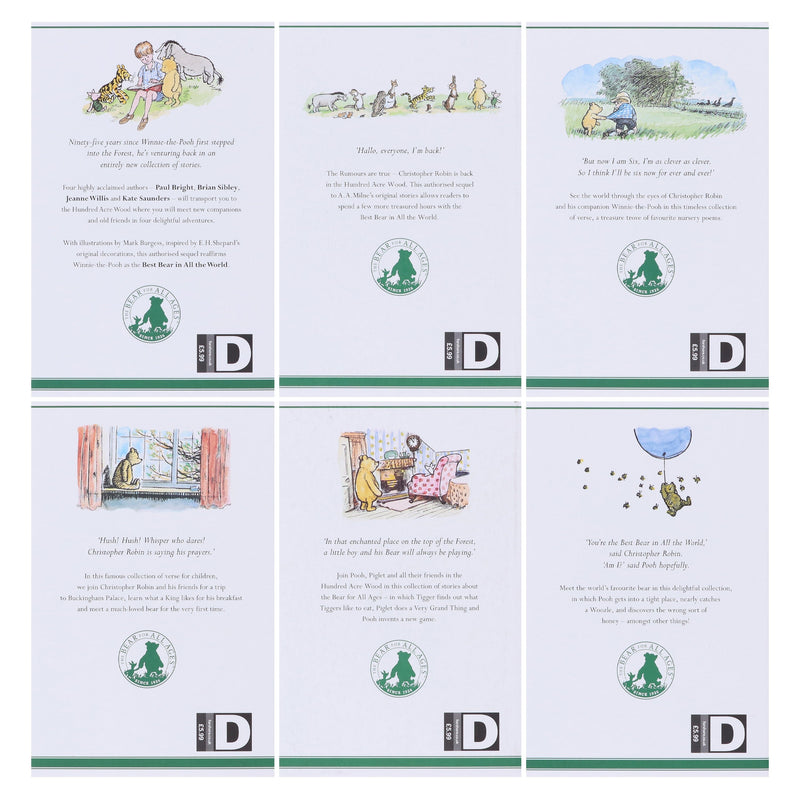 Winnie-The-Pooh The Complete Collection 6 Books Set By A. A. Milne - Ages 7-9 - Paperback 7-9 HarperCollins Publishers