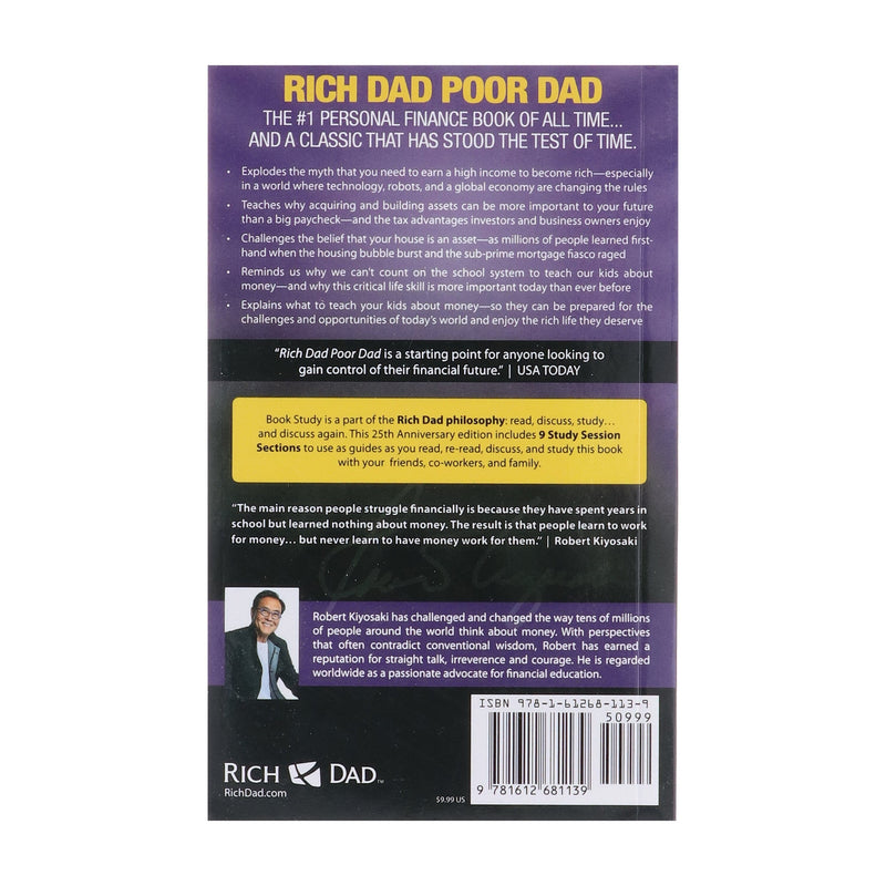 Rich Dad Poor Dad by Robert T.Kiyosaki - Non Fiction - Paperback Non-Fiction Plata Publishing