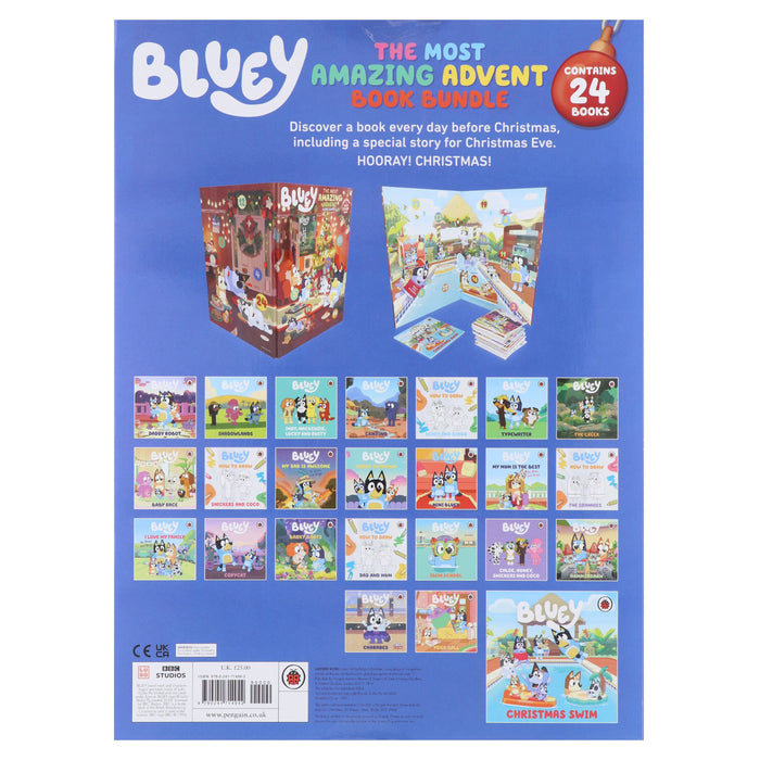 Bluey: The Most Amazing Advent Calendar Book Bundle - Ages 3-6 - Paperback 3-5 Penguin Random House