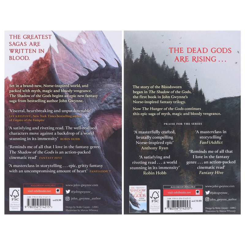 Bloodsworn Series by John Gwynne 2 Books Collection Set - Fiction - Paperback Fiction Hachette