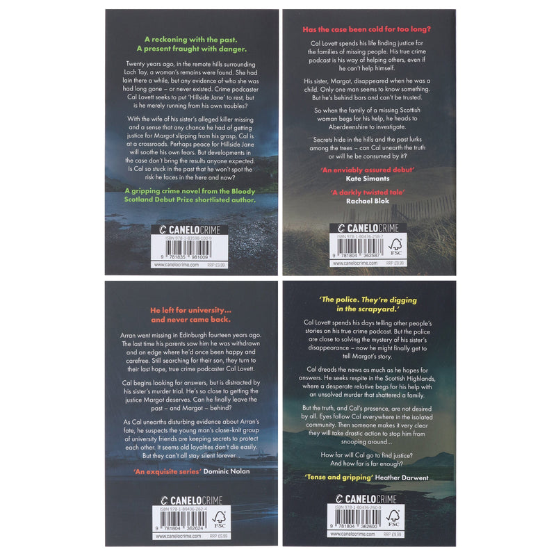 The Cal Lovett Files Series by Heather Critchlow 4 Books Collection Set - Fiction - Paperback Fiction Canelo
