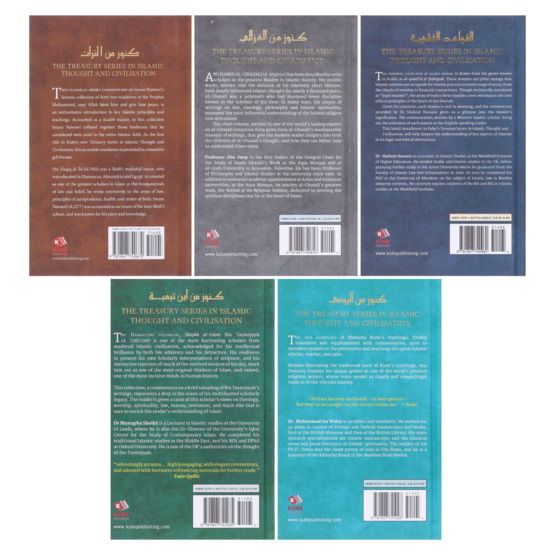 Treasury in Islamic Thought and Civilization Collection 5 Books Set - Non Fiction - Hardback Non-Fiction Kube Publishing