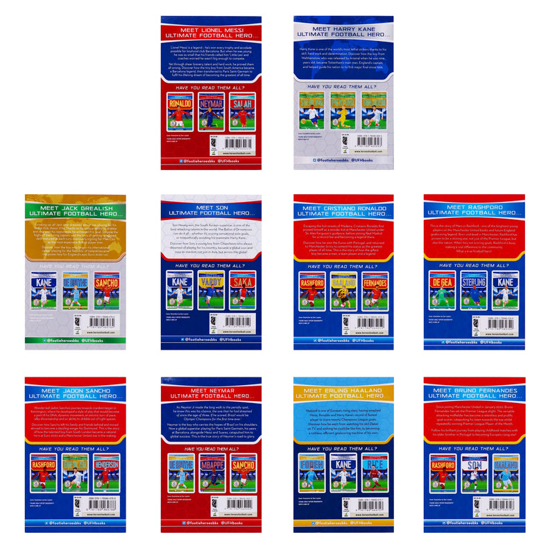 Ultimate Football Heroes Series 1 Collection 10 Books Set By Matt Oldfield, Tom Oldfield - Ages 7+ - Paperback 7-9 Dino Books