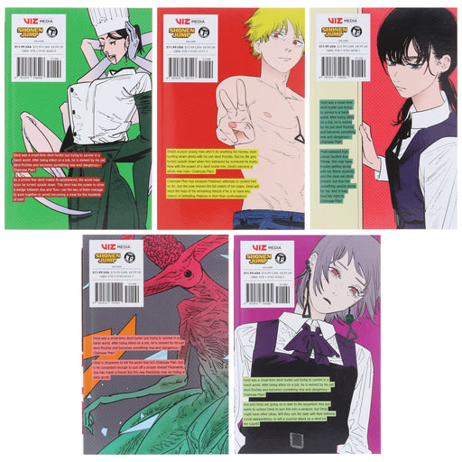Chainsaw Man Volume 11-15 by Tatsuki Fujimoto: 5 Books Collection Set - Manga - Paperback Graphic Novels Viz Media, Subs. of Shogakukan Inc