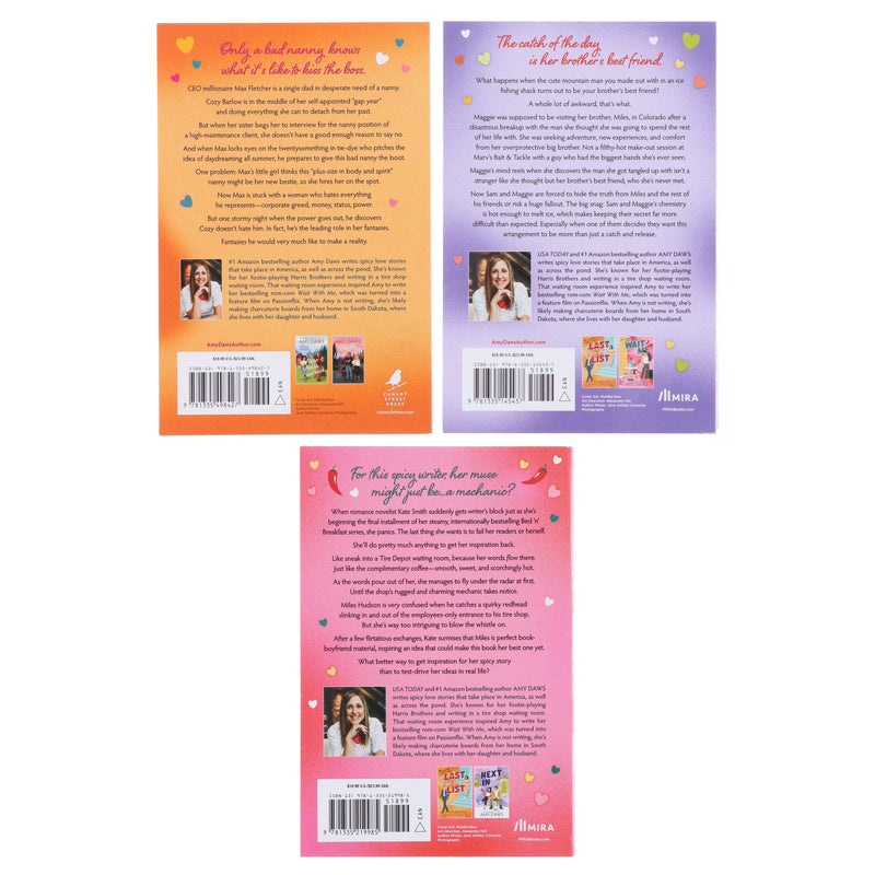 Wait With Me Series by Amy Daws 3 Book Sprayed Edges Collection Set - Fiction - Paperback Fiction Mira Books