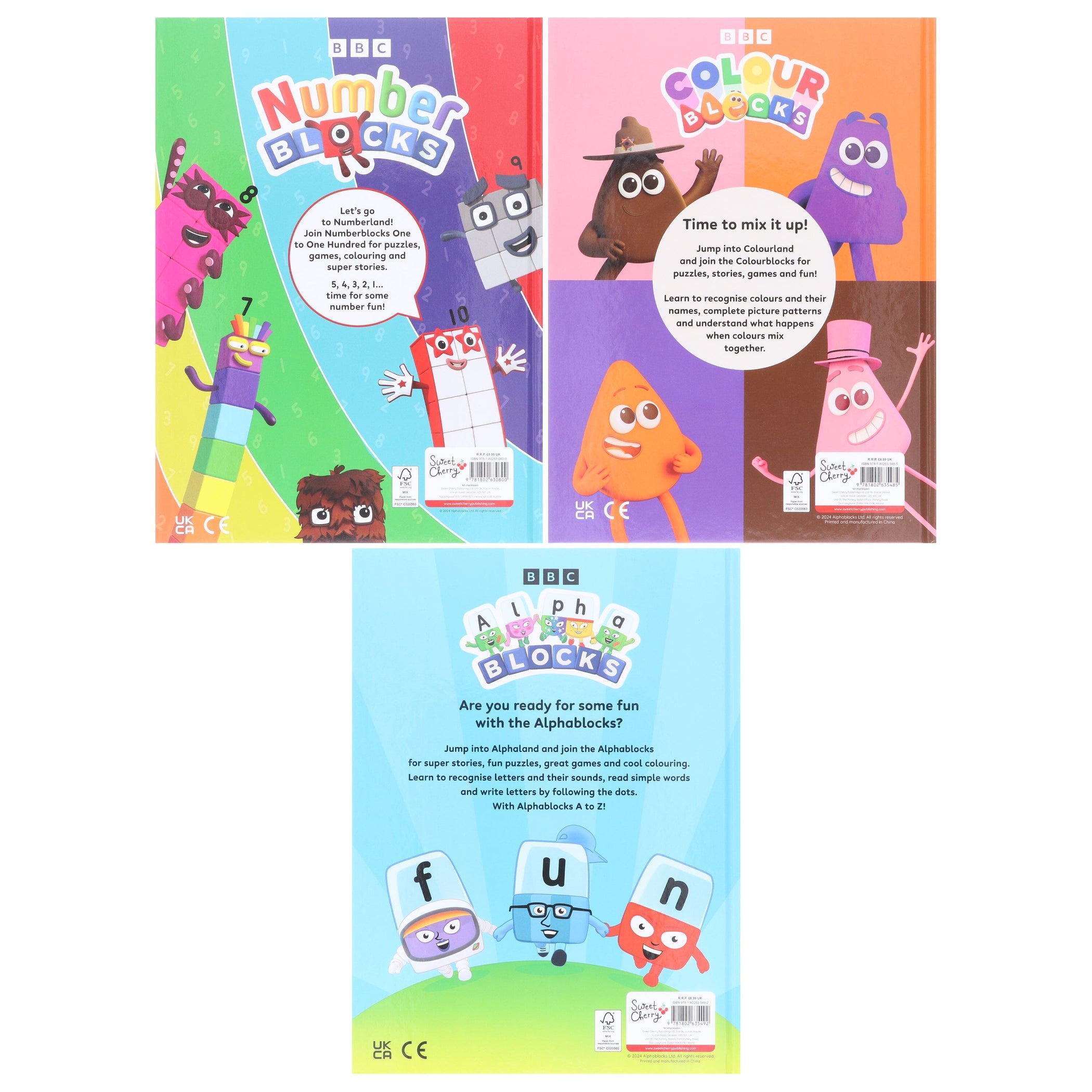 Numberblocks, Colourblocks & Alphablocks Annual 2025 By Sweet Cherry P ...