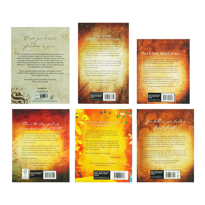 The Secret Series By Rhonda Byrne 6 Books Collection Set - Non-Fiction - Hardback/Paperback Non-Fiction Simon & Schuster