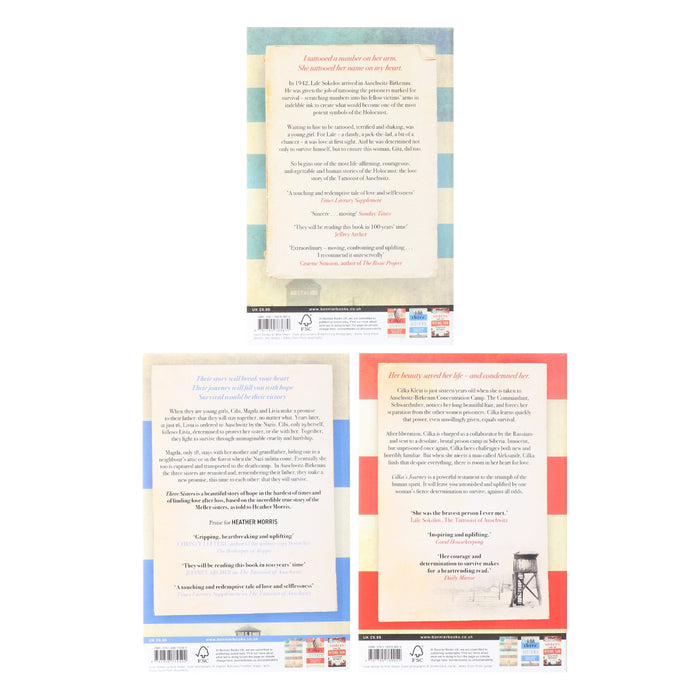 The Tattooist of Auschwitz By Heather Morris 3 Books Collection Set - Fiction - Paperback Fiction Bonnier Books Ltd