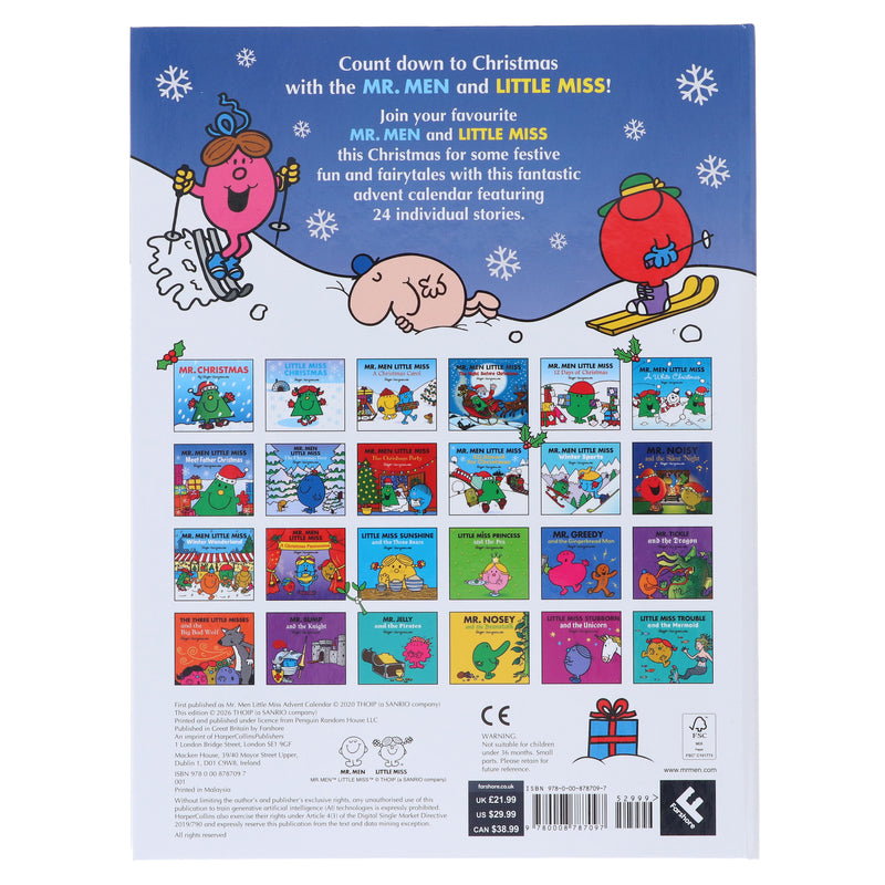 Mr. Men & Little Miss Christmas Advent Calendar: 24 Mini Books Collection - Ages 3+ - Paperback