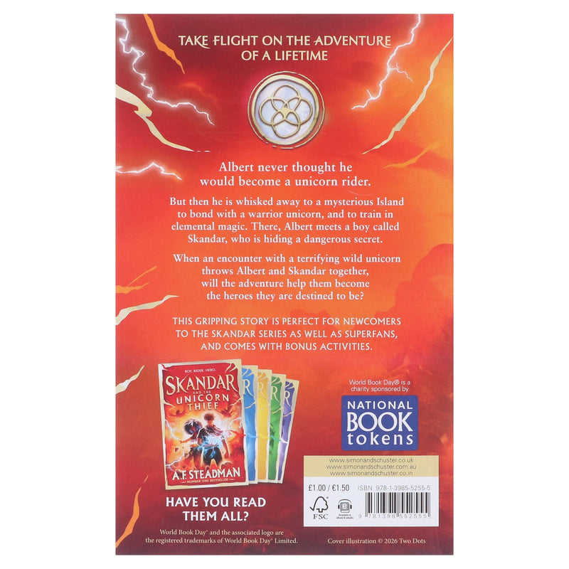 Skandar and the Secret Element: World Book Day 2026 by A.F. Steadman - Ages 8+ - Paperback 7-9 Simon & Schuster
