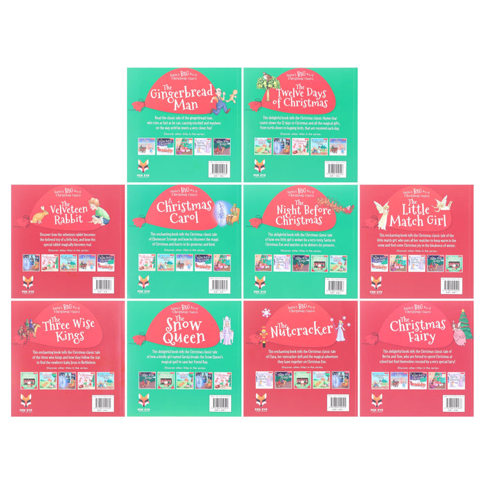 Santa's Big Box of Christmas Classics Collection by Kiki Wood 10 Books Set - Ages 5-9 - Paperback 5-7 Fox Eye Publishing