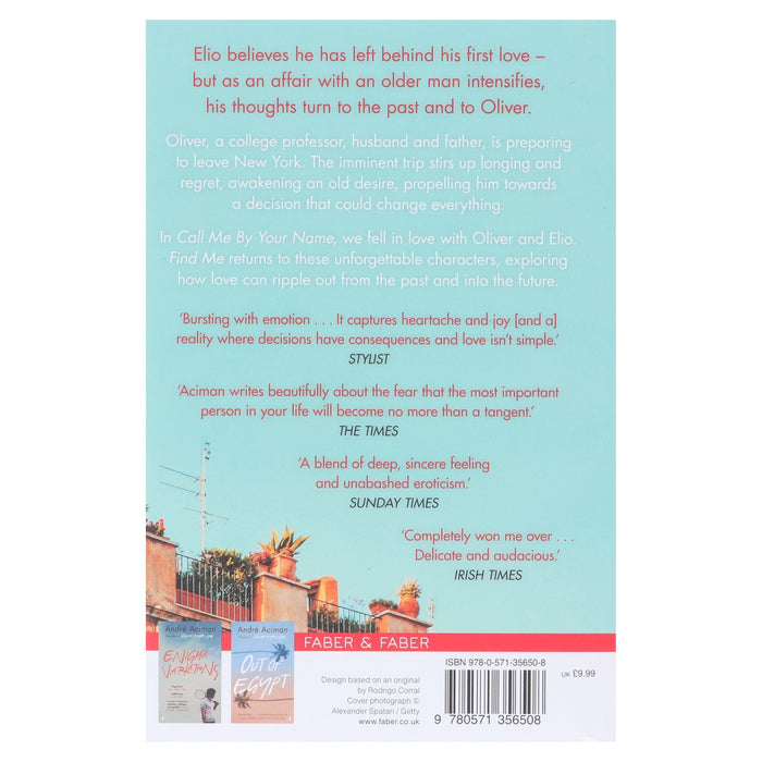 Find Me by André Aciman - Fiction - Paperback Fiction Faber & Faber