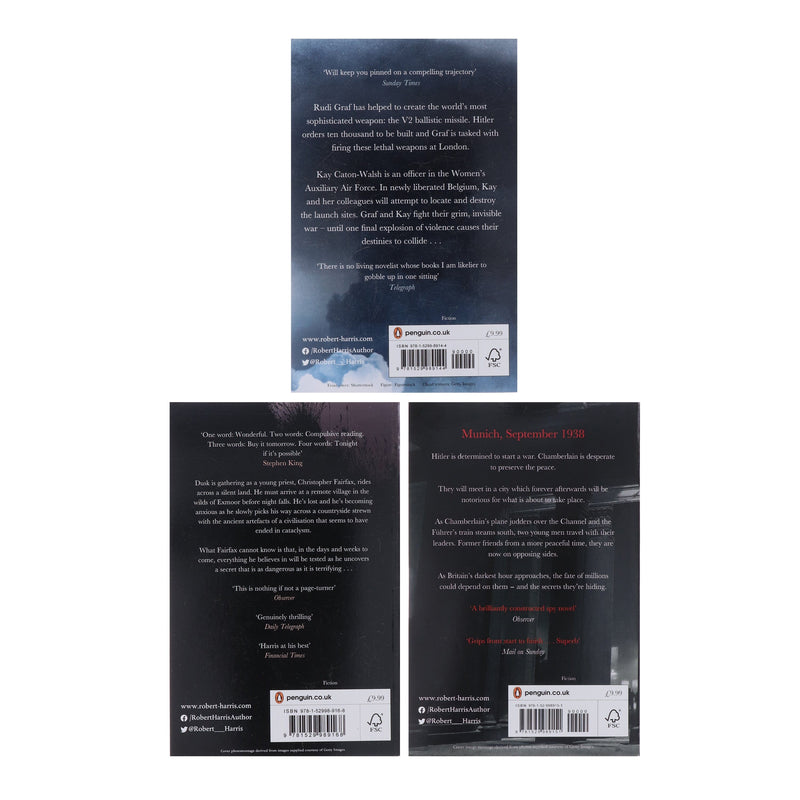 Robert Harris Collection (Munich, The Second Sleep & V2) 3 Books Set - Fiction - Paperback Fiction Penguin Random House