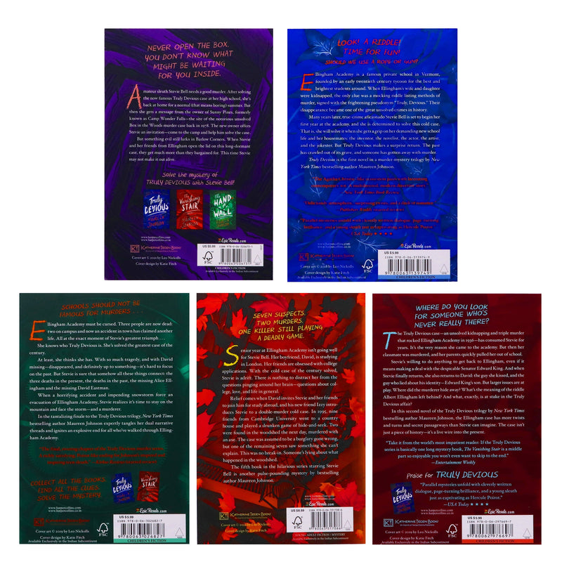 Truly Devious Series by Maureen Johnson Complete 5 Books Collection Set - Fiction - Paperback Fiction HarperCollins Publishers