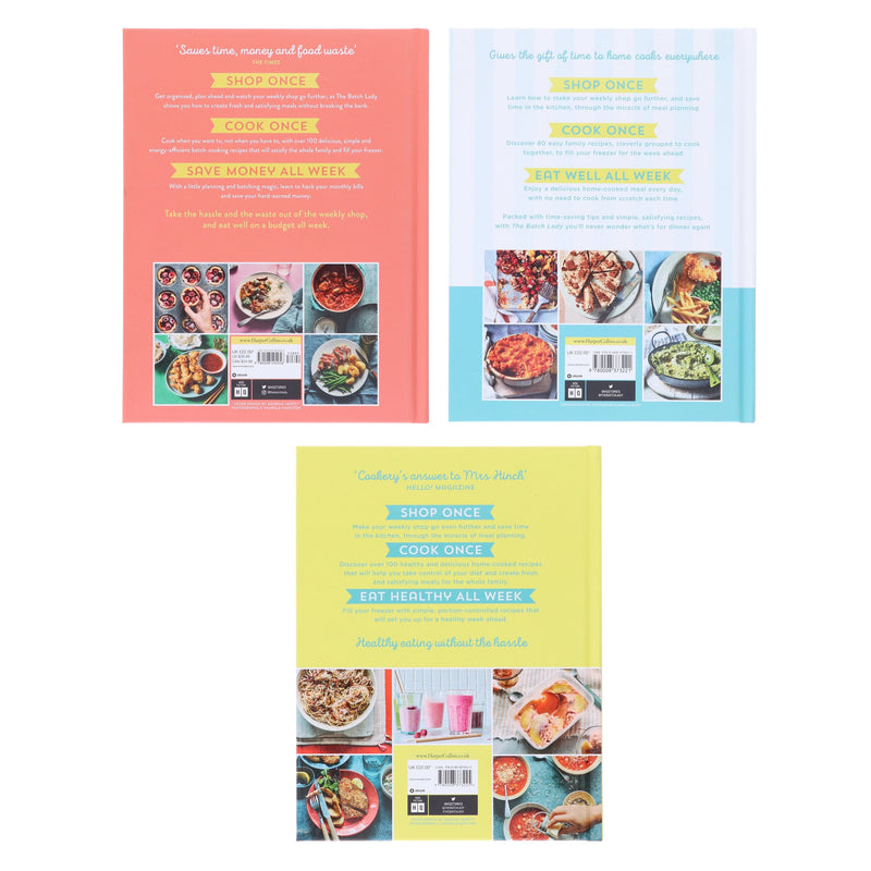 The Batch Lady Collection (The Batch Lady, Cooking on a Budget & Healthy Family Favourites) by Suzanne Mulholland 3 Books Set - Non Fiction - Hardback Non-Fiction Hachette