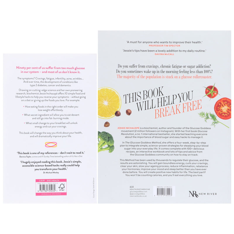 Glucose Revolution & The Glucose Goddess Method By Jessie Inchauspe 2 Books Collection Set- Non Fiction - Paperback Non-Fiction Hachette