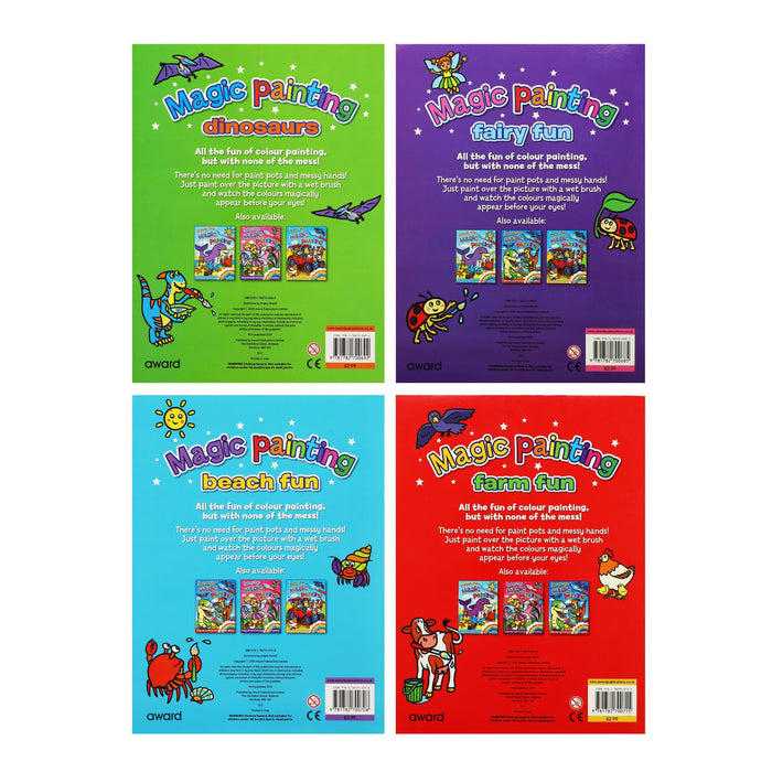 Magic Colour Painting by Angela Hewitt 4 Books Collection Set - Ages 2+ - Paperback 0-5 Award Publications Ltd