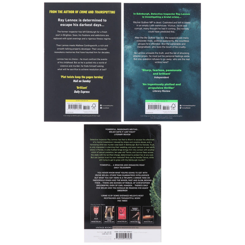 Crime Series by Irvine Welsh 3 Books Collection Set - Fiction - Paperback Fiction Penguin Random House