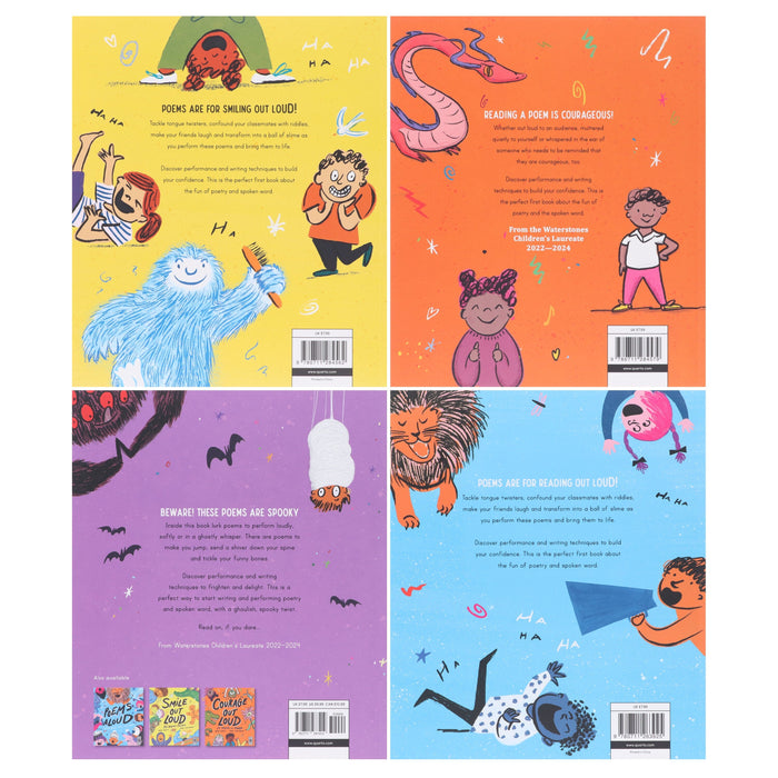 Poetry to Perform Series By Joseph Coelho: Illustrated 4 Picture Books Collection Set - Ages 5-10 - Paperback 5-7 Quarto Publishing PLC