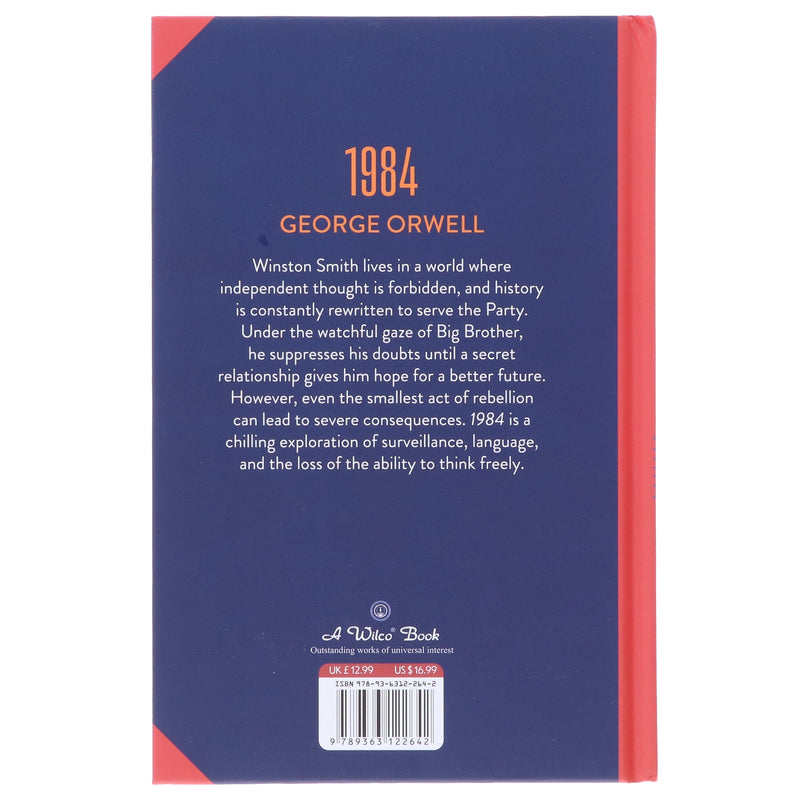 1984: by George Orwell - Fiction - Sprayed Edges Hardback Fiction Wilco Books
