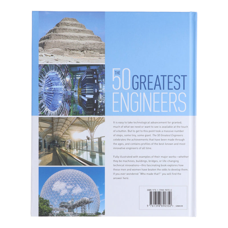 The 50 Greatest Engineers: The People Whose Innovations Have Shaped Our World By Paul Virr And William Potter - Non Fiction - Hardback Non-Fiction Arcturus Publishing Ltd