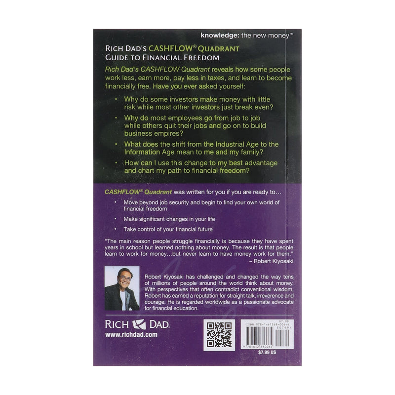 Rich Dad's Cashflow Quadrant: Guide to Financial Freedom by Robert T. Kiyosaki - Non Fiction - Paperback Non-Fiction Plata Publishing
