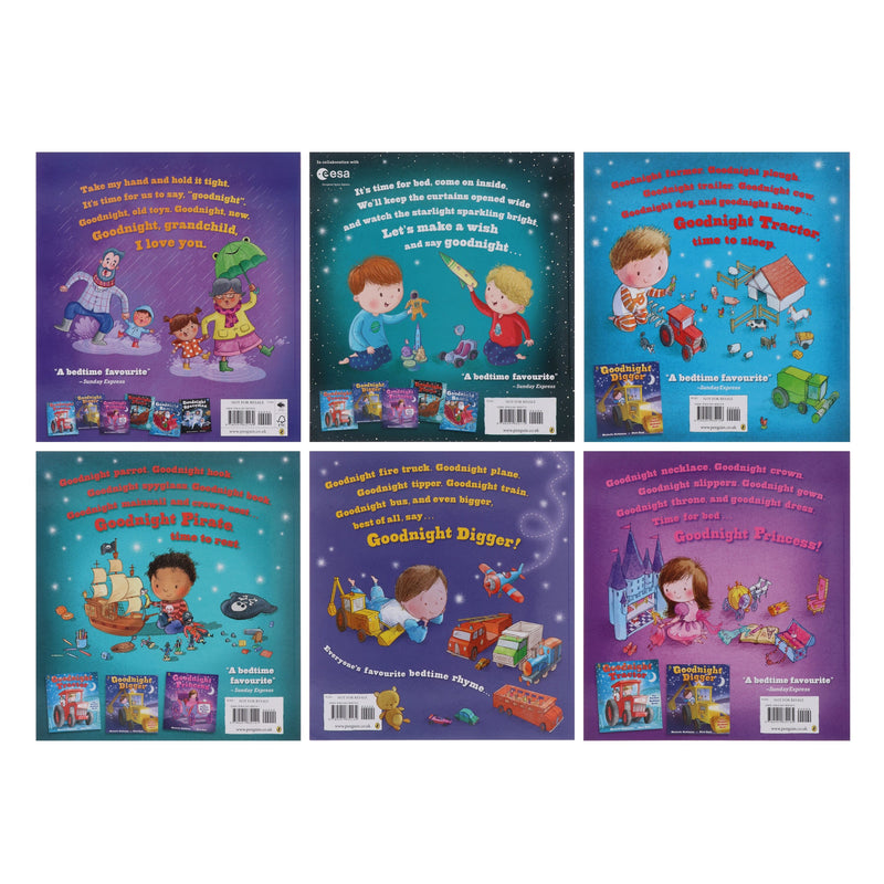 Goodnight Collection by Michelle Robinson 6 Bedtime Story Books Collection Set - Ages 1-5 - Paperback 0-5 Penguin Random House