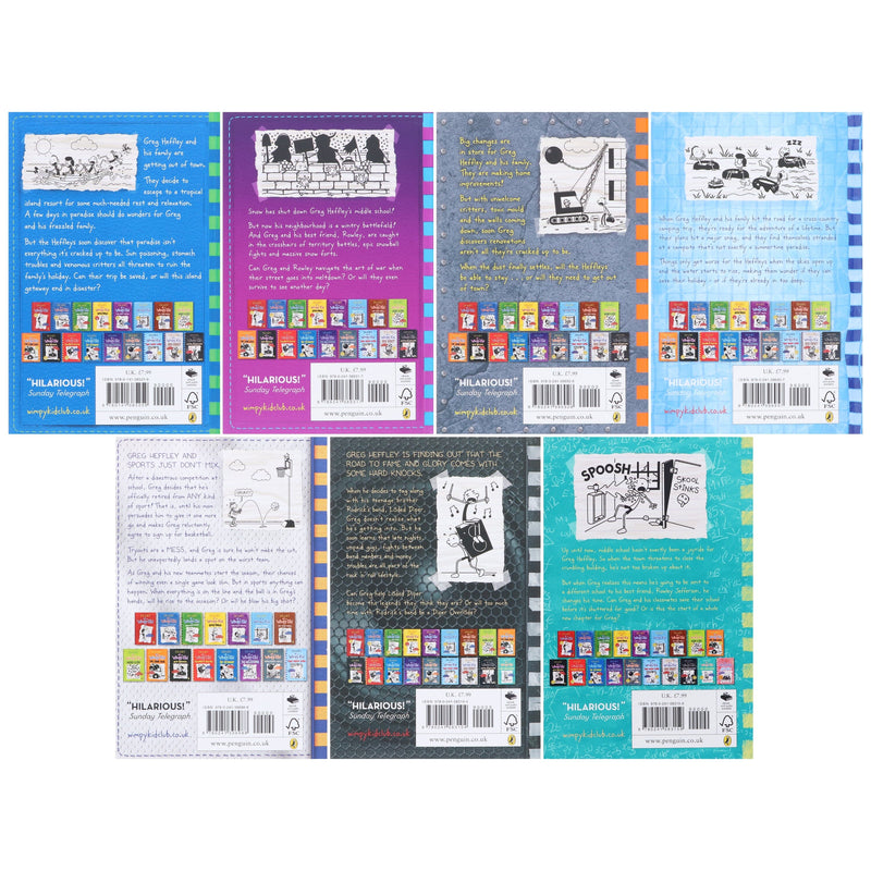 Diary of a Wimpy Kid (Book 12-18) By Jeff Kinney 7 Books Collection Set - Ages 7+ - Paperback 7-9 Penguin Random House Children's UK