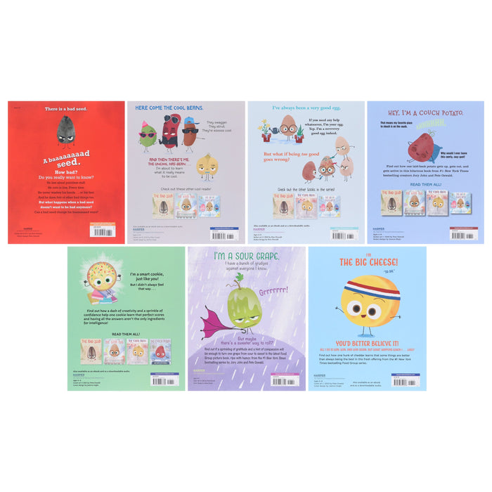 The Food Group Series By Jory John Illustrated 7 Picture Books Collection Set - Ages 4-8 - Paperback 3-5 HarperCollins Publishers