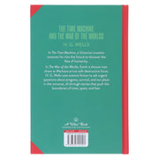 The Time Machine & The War of The Worlds by H. G. Wells (Deluxe Edition) - Sprayed Edge Hardback Fiction Wilco Books