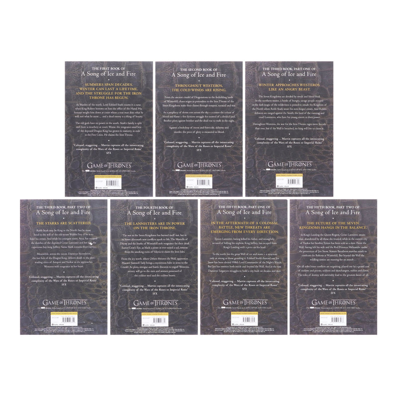 Game of Thrones by George RR Martin - A Song of Ice and Fire 7 Books Box Set (Poster Map Included) - Fiction - Paperback Fiction HarperVoyager