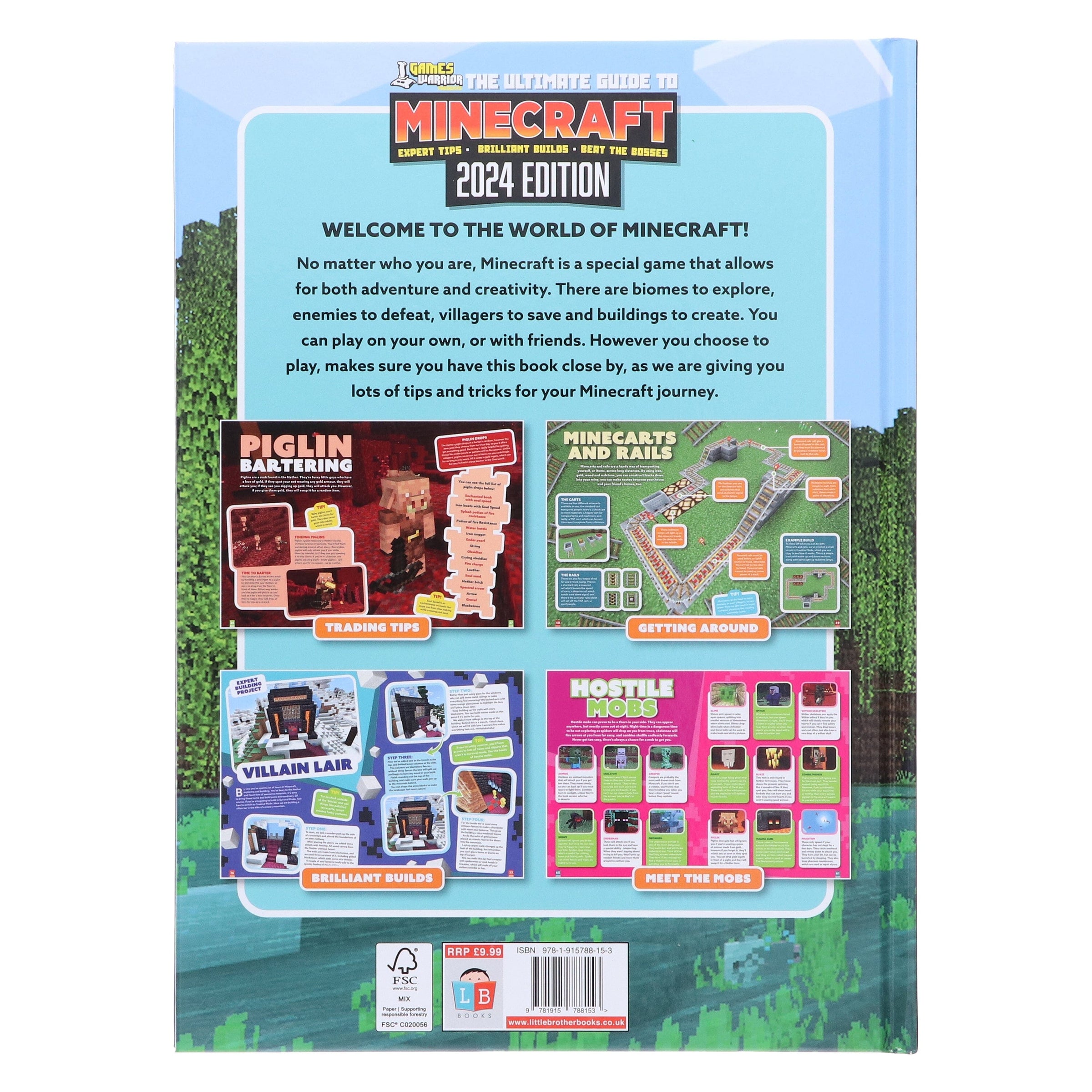 Minecraft Ultimate Guide by GamesWarrior 2024 Edition - Age 9+ - Hardb ...