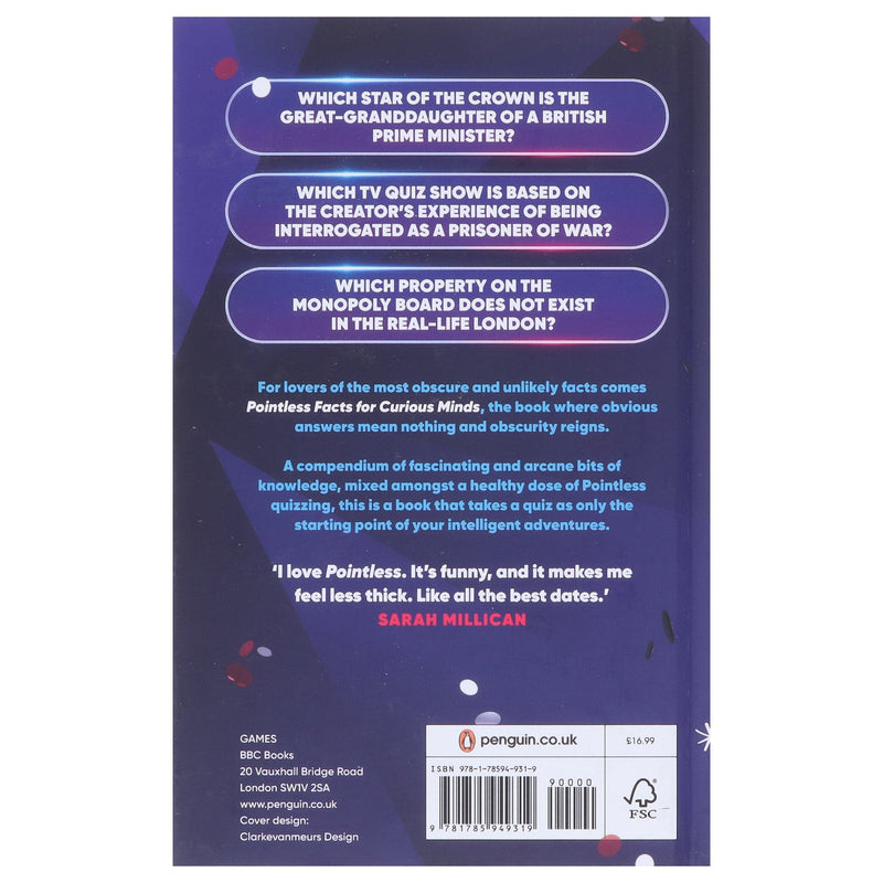 Pointless Facts for Curious Minds By Alan Connor - Non Fiction - Hardback Non-Fiction Penguin Random House