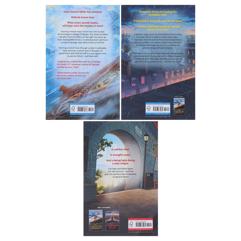 Isaac Turner Investigates Series by Sam Sedgman 3 Books Collection Set - Ages 9-12 - Paperback Fiction Bloomsbury Publishing