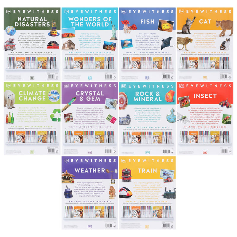 DK Eyewitness Childrens 10 Books Collection Set - Ages 9-12 - Paperback 9-14 Dorling Kindersley Ltd