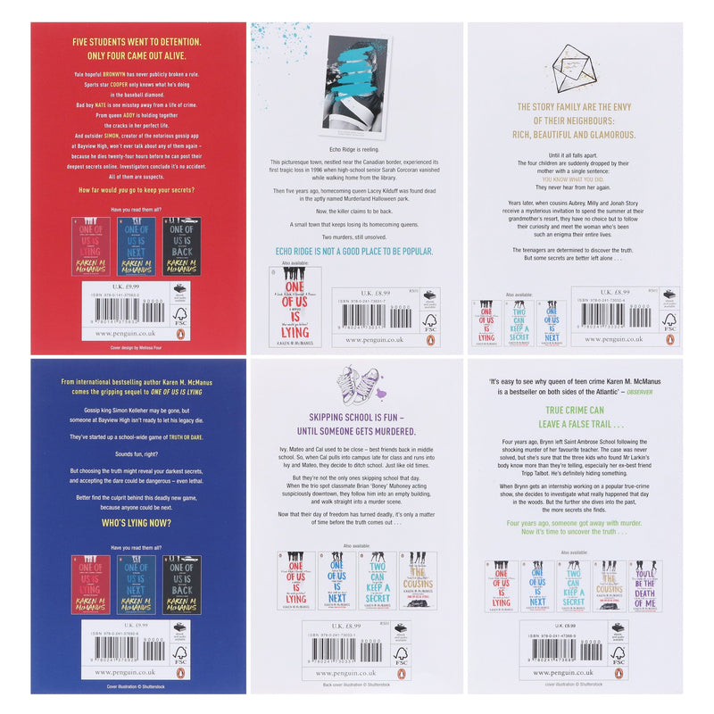Bayview High Series by Karen M. McManus 6 Books Collection Set - Ages 12-17 - Paperback Young Adult Penguin Random House