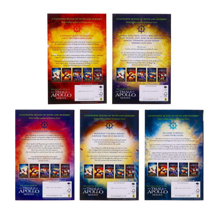 Trials of Apollo Collection 5 Books Set By Rick Riordan - Ages 9-14 - Paperback 9-14 Penguin