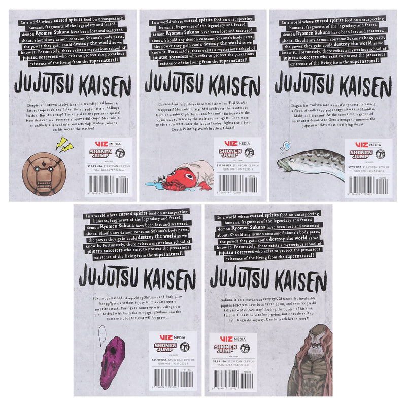 Jujutsu Kaisen Series (Book 11-15) By Gege Akutami 5 Books Collection Manga Set - Ages 16+ - Paperback Graphic Novels Viz Media, Subs. of Shogakukan Inc